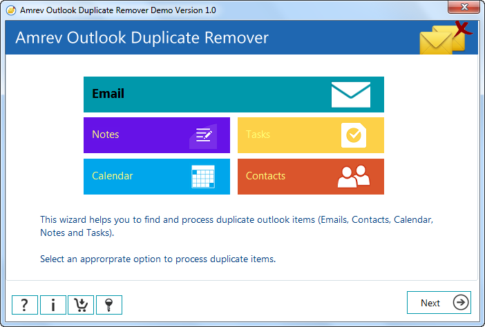Amrev Outlook Duplicate Remover Software