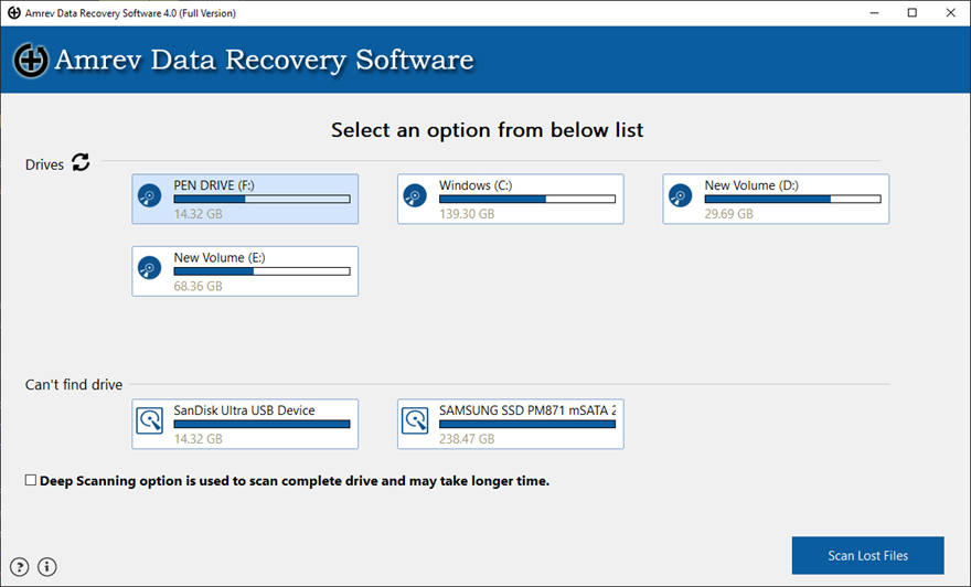 recover deleted files from external Drive