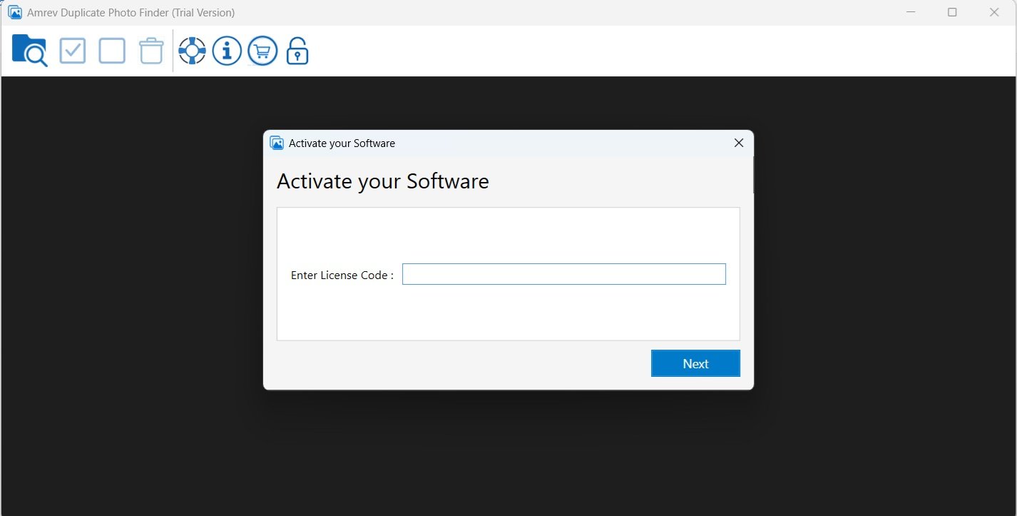 Duplicate Photo Finder Activation Window