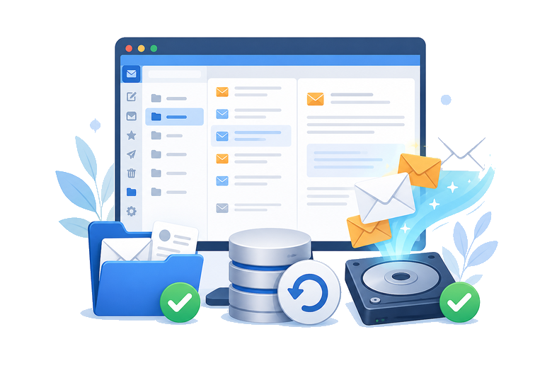 Thunderbird email recovery illustration