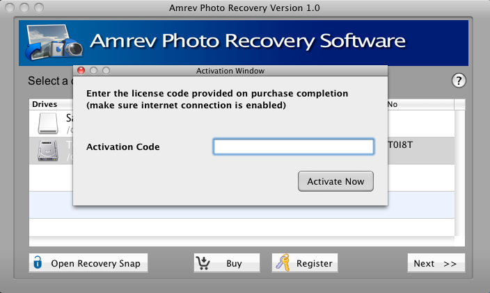 Mac Photo Recovery Activation